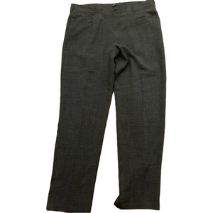 Gabriel 40R poly/wool/linen lightweight summer trousers in medium heathered grey
